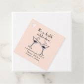 Étiquettes Cadeau Double rose moderne fête l'anniversaire conjoint (En situation)