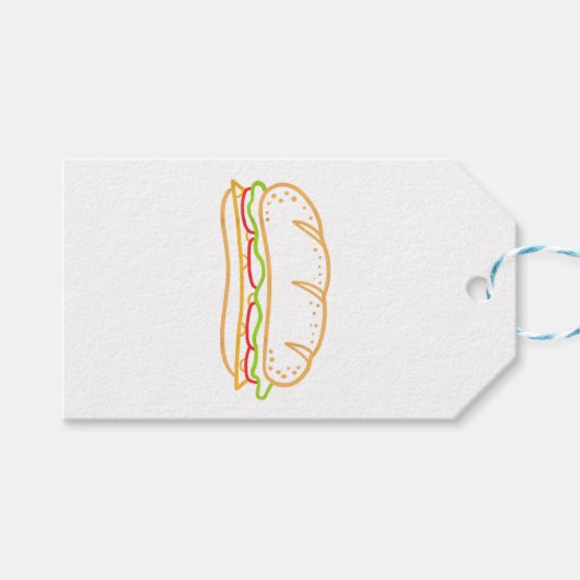 Étiquettes-cadeau Doublure de sandwich (Devant (Horizontal))