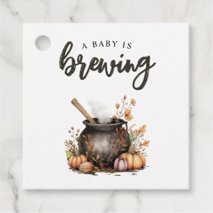 Étiquettes Cadeau Douce Bébé Brasse une Fête Prénatale Halloween