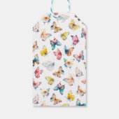 Étiquettes-cadeau Douce Fée Papillon Fille Baby Shower Aquarelle (Dos)