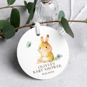 Étiquettes Cadeau Douce Fête de Bébé Lapin Mignon