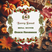 Étiquettes Cadeau Douce Fête de Mariage Automne aux Baies Mignonnes