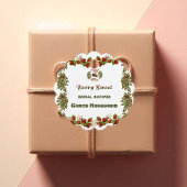 Étiquettes Cadeau Douce Fête de Mariage Automne aux Baies Mignonnes