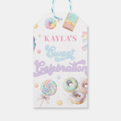 Étiquettes-cadeau Douce Fille Fête Pastel Célébration Anniversaire P (Dos)
