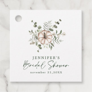 Étiquettes Cadeau Douce Mariage Rustique Minimaliste Citrouille