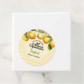 Étiquettes Cadeau Douce Mariée Citron (En situation)