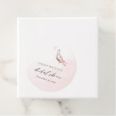 ÉTIQUETTES CADEAU DOUCE ROSÉE À L'AQUARELLE PAPILLON LUNCHE DE MARIA (En situation)