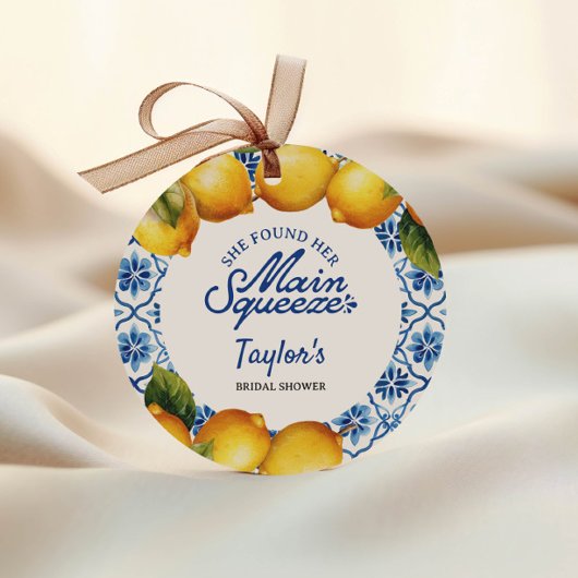 Étiquettes Cadeau Douceur de Mariage Été Citron