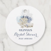 Étiquettes Cadeau Douceur de mer côtière shower de mariage (Devant)