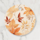 Étiquettes Cadeau douche à nuptiale florale chic (Dos)