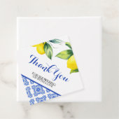 Étiquettes Cadeau Douche citron (En situation)