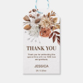 Étiquettes-cadeau Douche de natation pour le désert terrestre merci  (Devant)