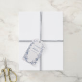 Étiquettes-cadeau Douche d'écran à Fête des mariées bleue (Avec de la ficelle)