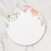 Étiquettes Cadeau Douche nuptiale fleurie Marque préférée, Marque Ch (Dos)