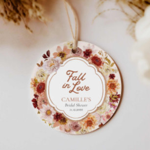 Étiquettes Cadeau Douchez d'Amour Floral Bridal Shower