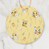 Étiquettes Cadeau Doux comme peut Bee Bumble Bee Baby shower (Dos)