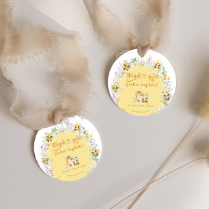 Étiquettes Cadeau Doux comme peut Bee Bumble Bee Baby shower