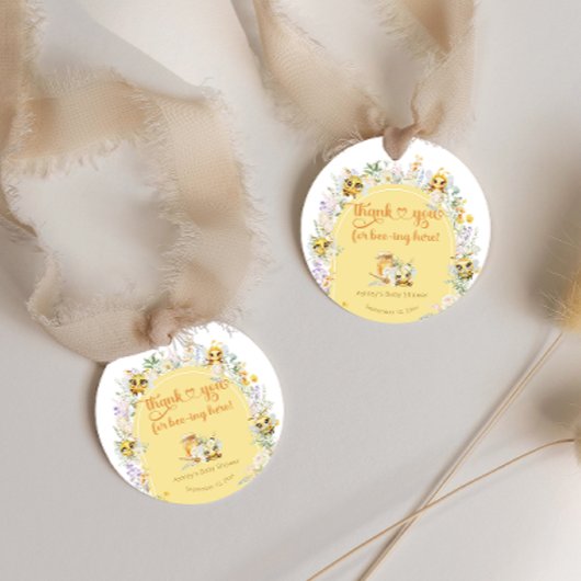 Étiquettes Cadeau Doux comme peut Bee Bumble Bee Baby shower