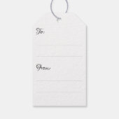 Étiquettes-cadeau Dove de la paix Scripture personnalisée Verse (Dos)