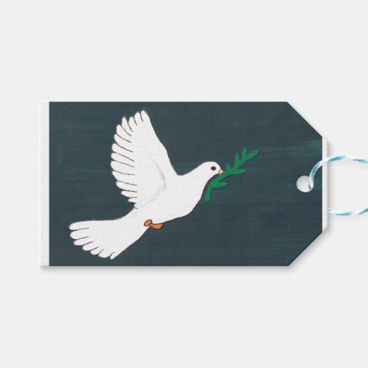 Étiquettes-cadeau Dove - Kids Art pour CHOC (Devant (Horizontal))