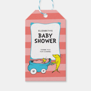 Étiquettes-cadeau Dr Seuss   Un poisson - Baby shower fille