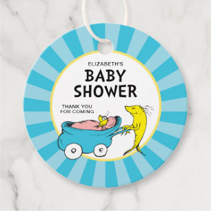 Étiquettes Cadeau Dr Seuss Un poisson - Baby shower garçon