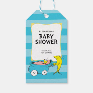 Étiquettes-cadeau Dr. Seuss Un Poisson - Fête Prénatale de Bébé Ga