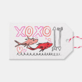 Étiquettes-cadeau Dr. Seuss Valentine | XOXO (Devant (Horizontal))