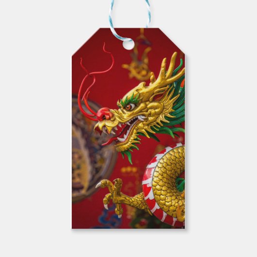 Étiquettes-cadeau Dragon (Devant)