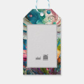 Étiquettes-cadeau Dragon d'encre et d'aquarelle de stylet (Dos)