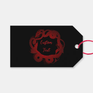 Étiquettes-cadeau Dragon Rouge Personnalisé