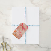Étiquettes-cadeau Dragonflies Boho en rose (Avec de laficelle)