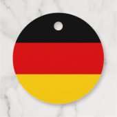 Étiquettes Cadeau Drapeau allemand (Dos)