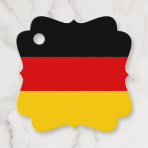 Étiquettes Cadeau Drapeau Allemand Couleurs Langue & Patriotique Évé