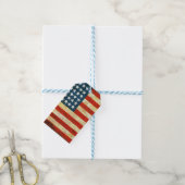 Étiquettes-cadeau Drapeau américain (Avec de laficelle)