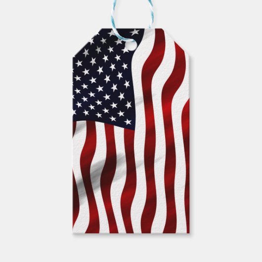 Étiquettes-cadeau Drapeau américain (Devant)