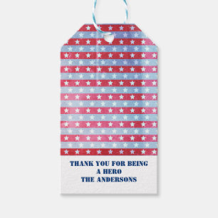Étiquettes-cadeau Drapeau américain Patriotique