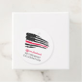 Étiquettes Cadeau Drapeau américain Retraite militaire (En situation)