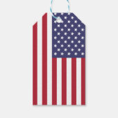 Étiquettes-cadeau Drapeau américain rouge bleu patriotique (Devant)