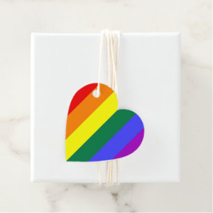 Étiquettes Cadeau Drapeau arc-en-ciel gay pride