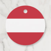 Étiquettes Cadeau Drapeau autrichien (Dos)