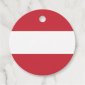Étiquettes Cadeau Drapeau autrichien (Devant)