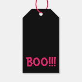 Étiquettes-cadeau Drapeau cadeau pour Halloween avec mignon vampire. (Dos)