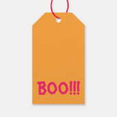 Étiquettes-cadeau Drapeau cadeau pour Halloween avec mignon vampire. (Dos)