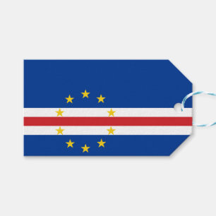 Étiquettes-cadeau Drapeau cap-verdien (Cap-Vert)