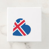 Étiquettes Cadeau Drapeau cardiaque islandais (En situation)