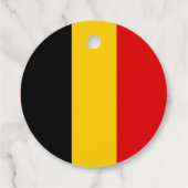Étiquettes Cadeau Drapeau de Belgique (Dos)