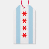 Étiquettes-cadeau Drapeau de Chicago (Dos)
