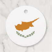 Étiquettes Cadeau Drapeau de Chypre (Dos)