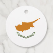Étiquettes Cadeau Drapeau de Chypre (Devant)